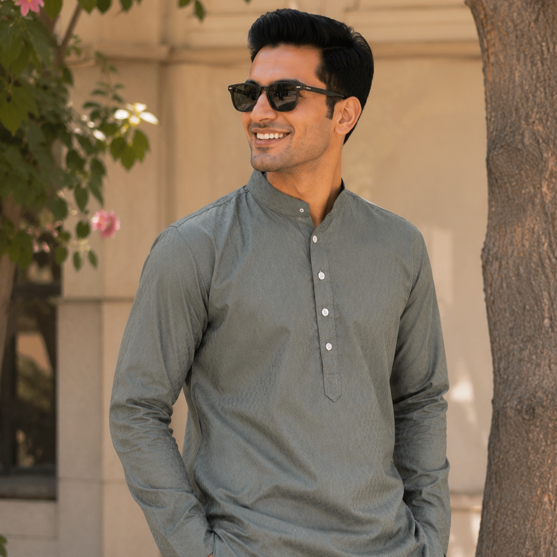 Grey Gentle Kurta