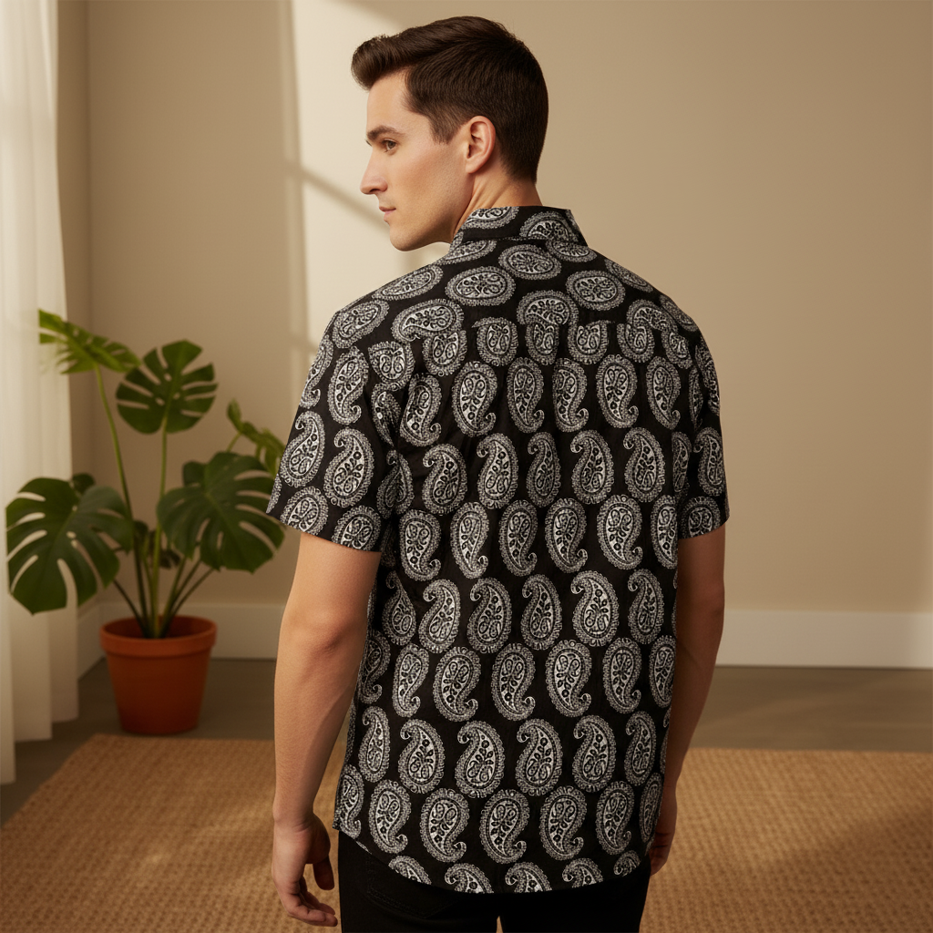 The Paisley Black Unisex Shirt
