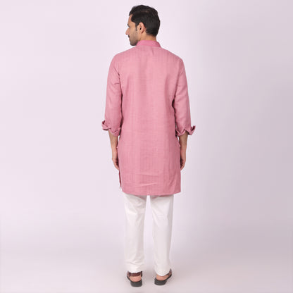 Wine Rose – Embroidered Festive Kurta