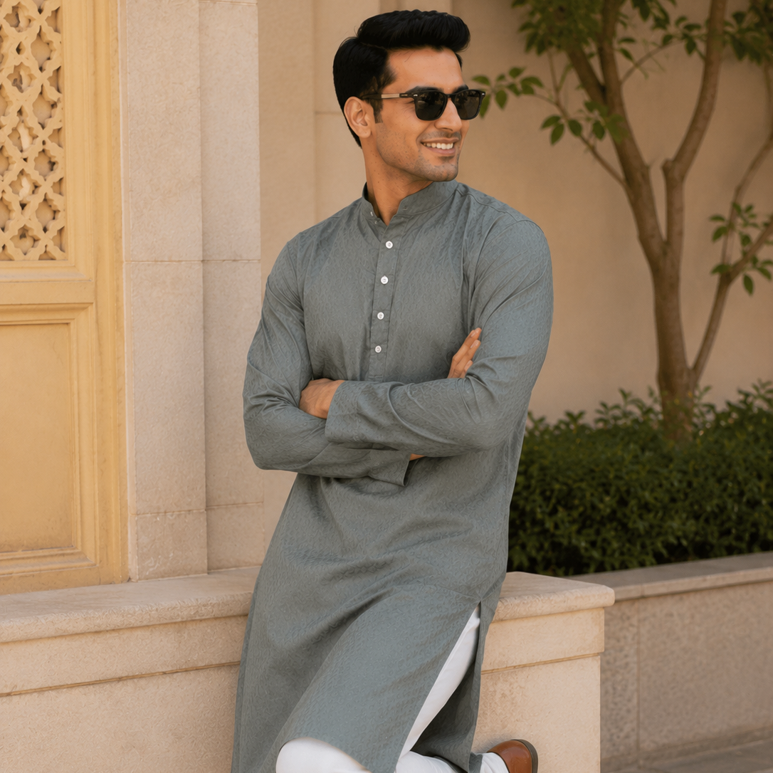 Grey Gentle Kurta