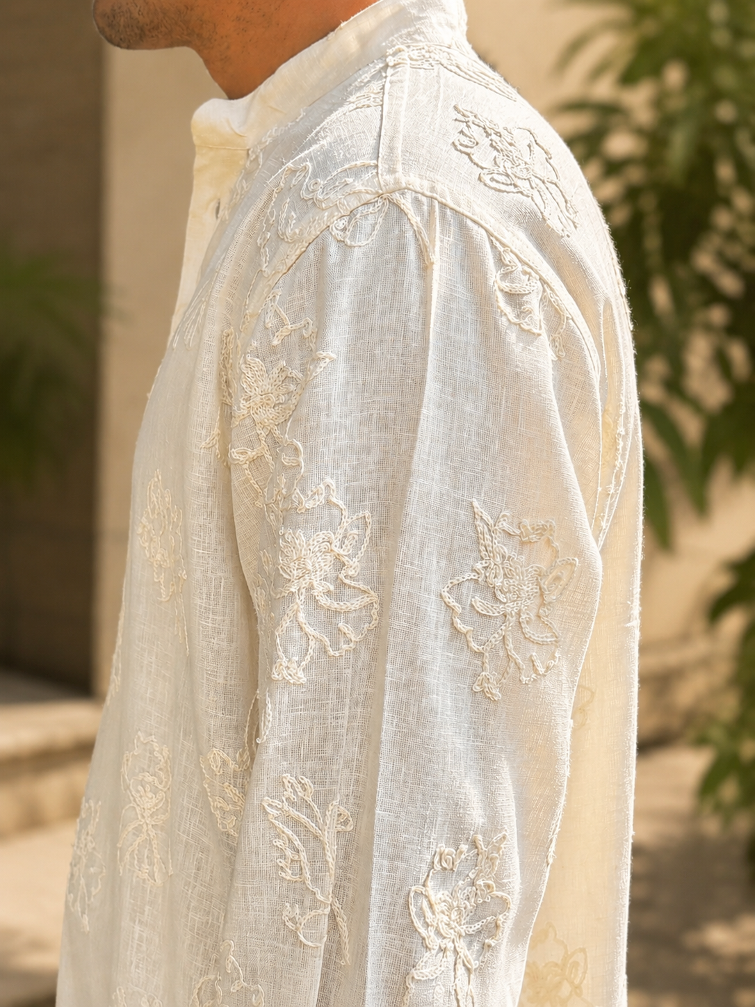 Cream Dori Kurta
