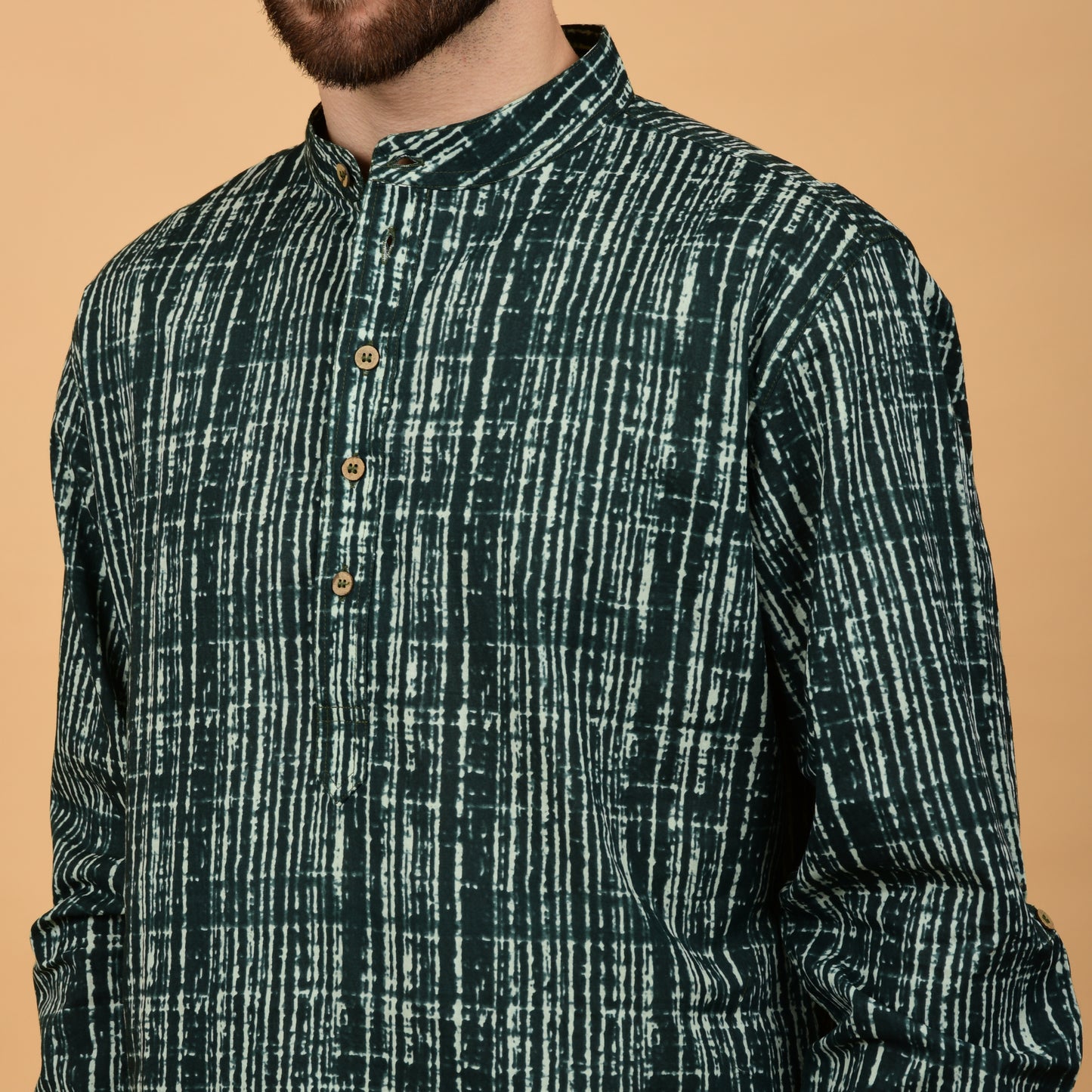 Olive Drift Printed Kurta