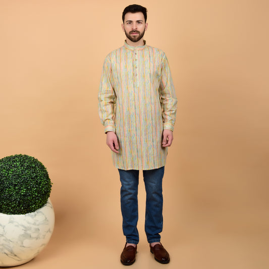 Spectrum Stripe Printed Kurta