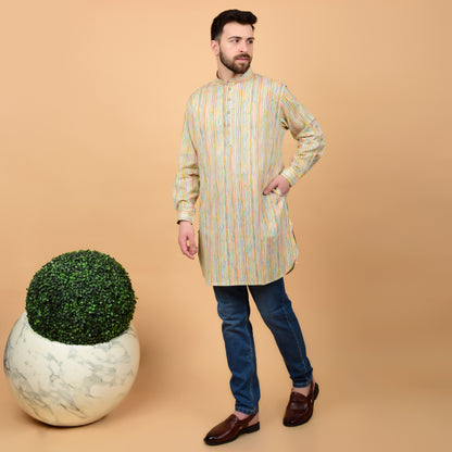 Spectrum Stripe Printed Kurta