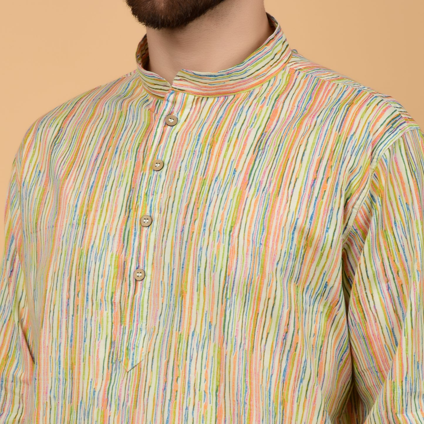 Spectrum Stripe Printed Kurta