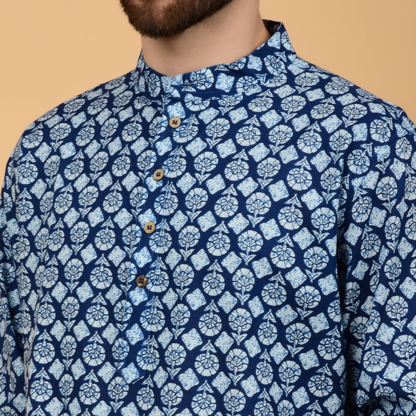 Indigo Ink Printed Kurta