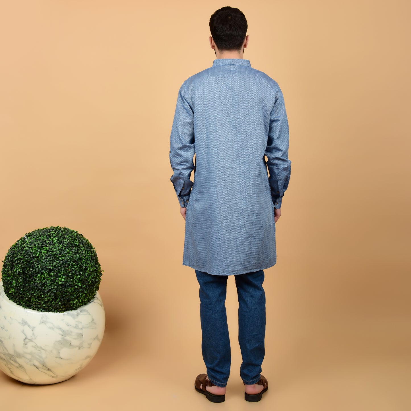 Herringbone Drift Kurta