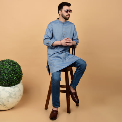 Herringbone Drift Kurta
