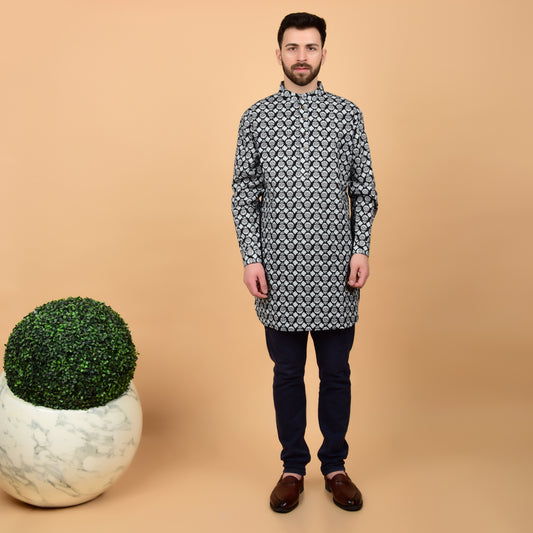 Midnight Ink Printed Kurta