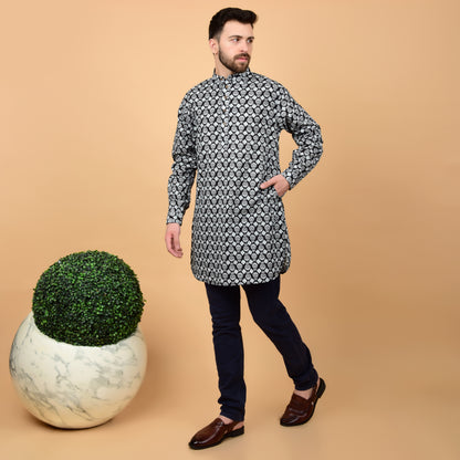Midnight Ink Printed Kurta