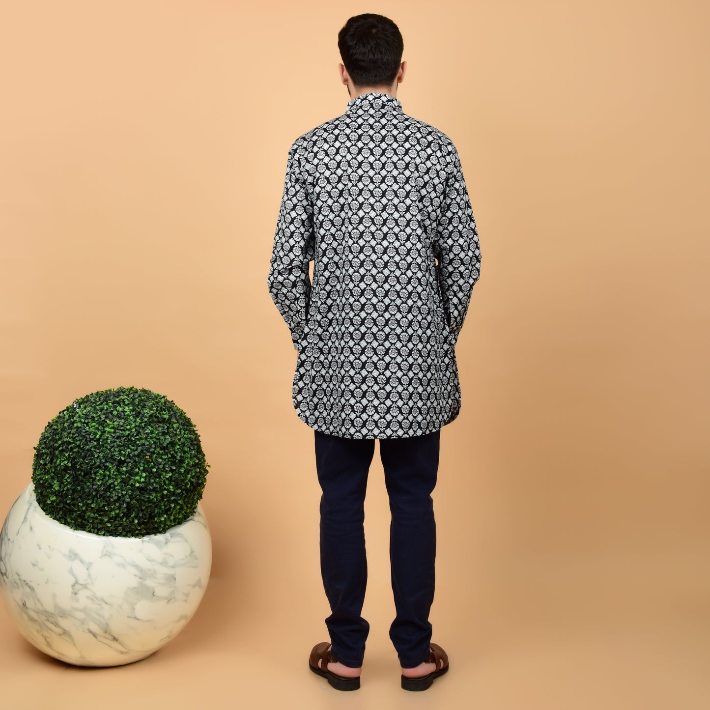 Midnight Ink Printed Kurta