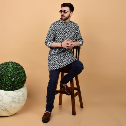 Midnight Ink Printed Kurta