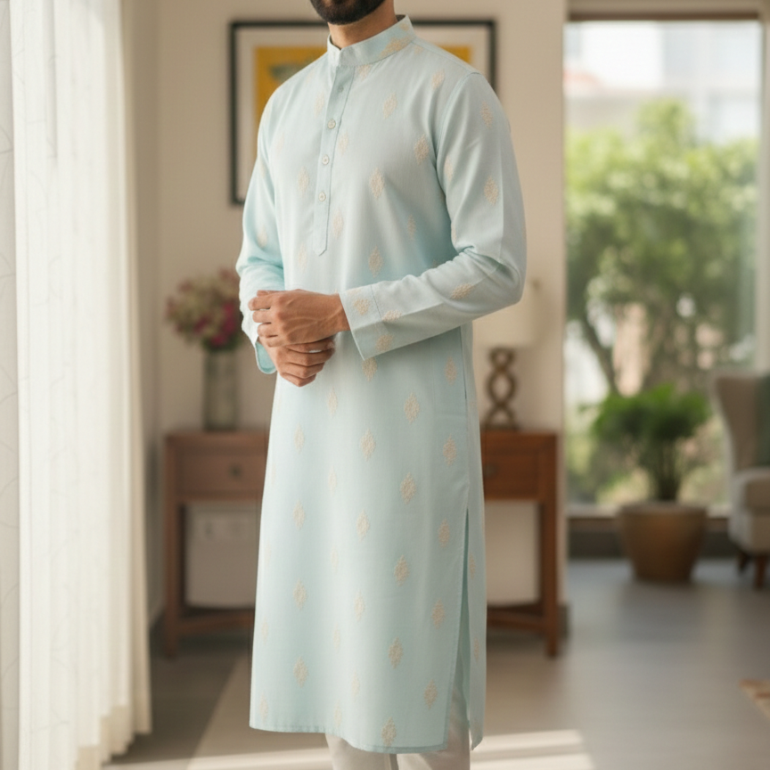 Mint Green Dori Kurta