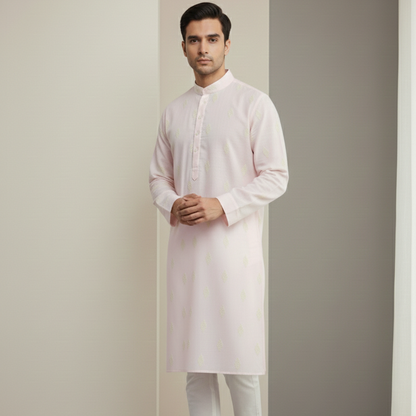 Baby Pink Dori kurta