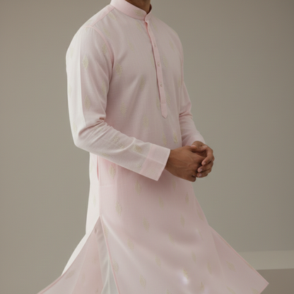 Baby Pink Dori kurta