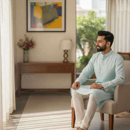 Mint Green Dori Kurta