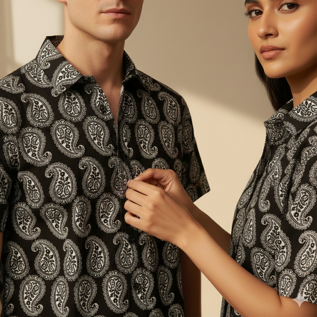 The Paisley Black Unisex Shirt