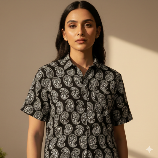 The Paisley Black Unisex Shirt