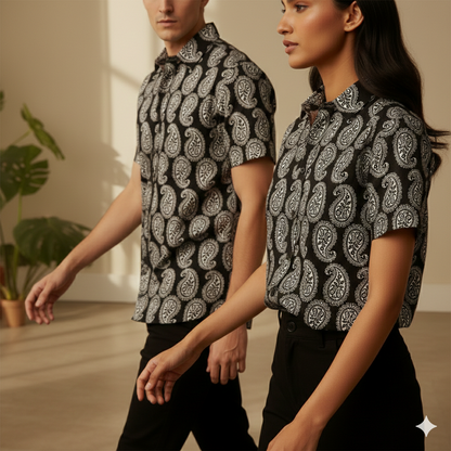 The Paisley Black Unisex Shirt