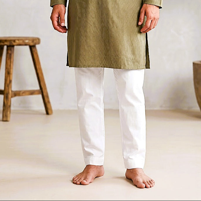 Men's Premium White Pajama