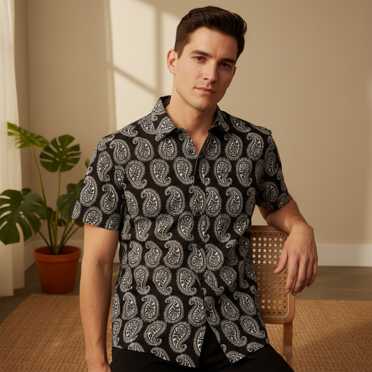 The Paisley Black Shirt