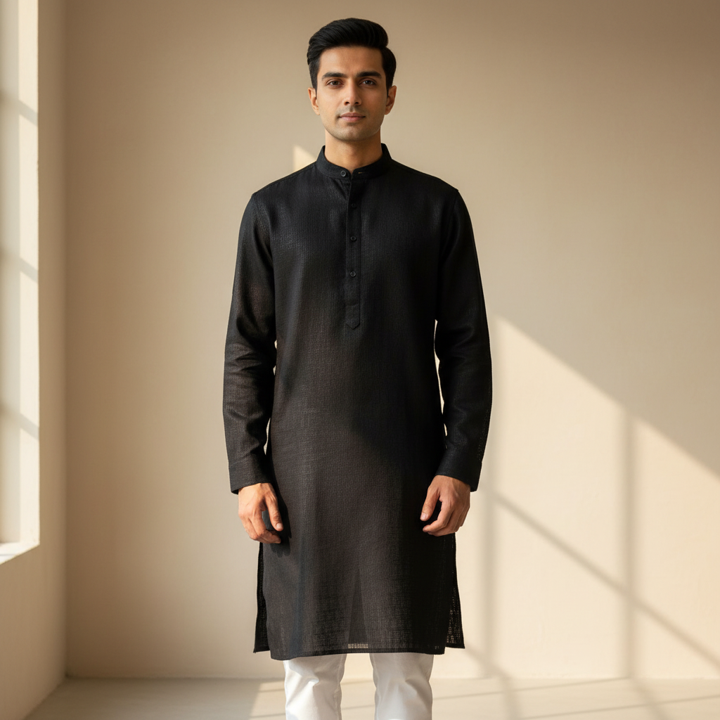Black Ease Kurta