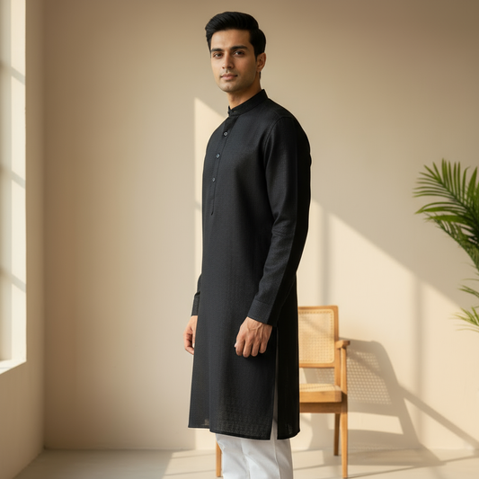 Black Ease Kurta