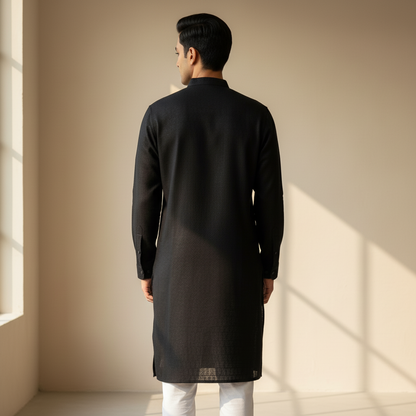 Black Ease Kurta