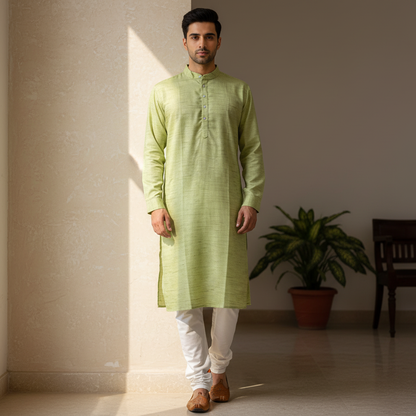 Pista Texture Kurta