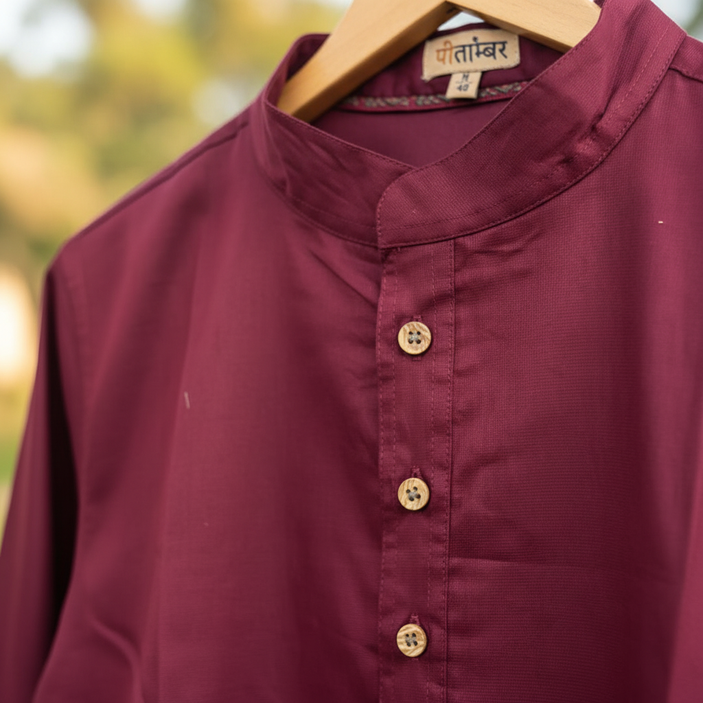 Maroon Calm Kurta