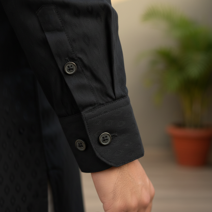 Black Gentle Kurta